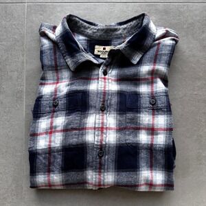 Woolrich Flannel Shirt Mens‎ XXL Blue Plaid Button Layering Workwear Lumberjack